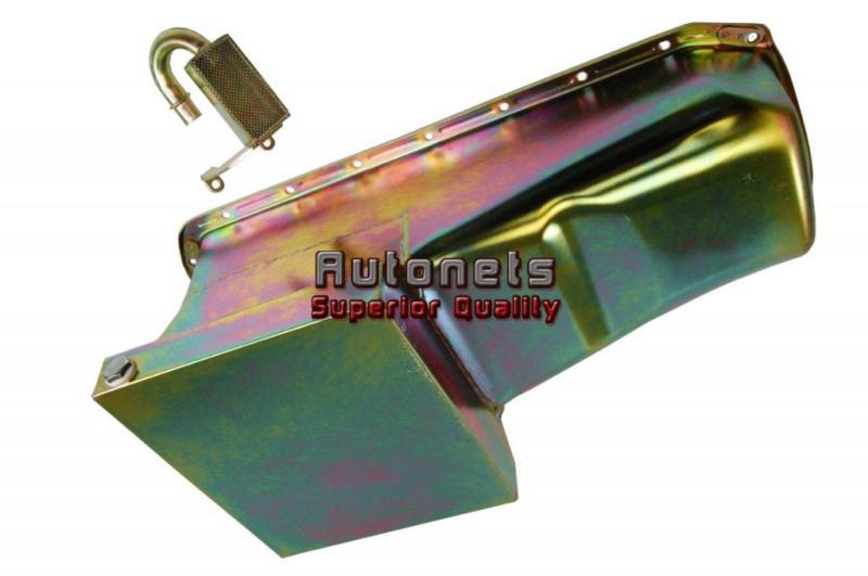 Chevy small block 283-350 zinc drag race 1955-79 oil pan camaro malibu 7 quart
