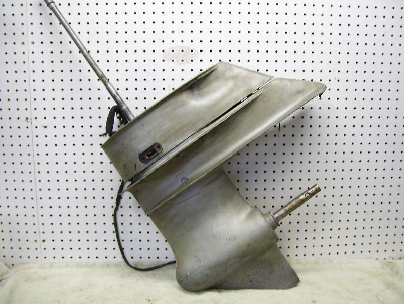 1968 evinrude johnson 100 hp outboard lower unit electric shift, tested ok