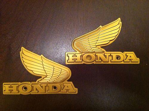Honda oem badge logo emblem gas tank racer cafe bobber (2) two