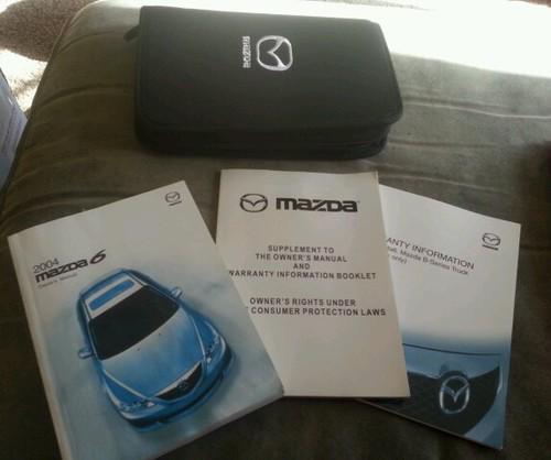 2004 mazda 6 owners manual set q