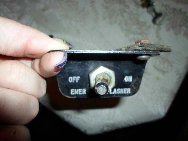 1965-1970 ford truck oem vintage emergency flasher toggle switch