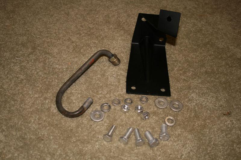55 1955 tbird original power brake booster bracket bolts+tube
