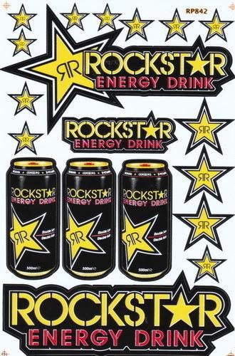 Sgg-st158 rockstar energy sticker decal motorcycle car bike racing moto