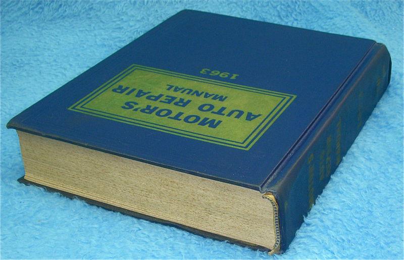 Sell MOTOR'S AUTO REPAIR MANUAL 1953 1963 26th EDITION in Mukwonago