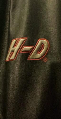 Harley davidson jacket, *authentic* size Large Black and Gray. Genuine Leather, US $225.00, image 4