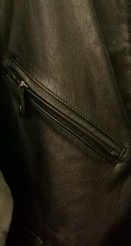 Harley davidson jacket, *authentic* size Large Black and Gray. Genuine Leather, US $225.00, image 5