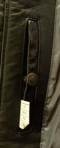 Harley davidson jacket, *authentic* size Large Black and Gray. Genuine Leather, US $225.00, image 6