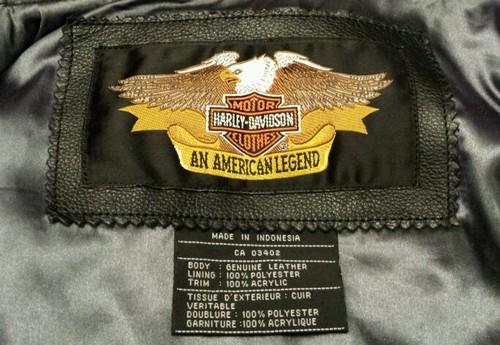 Harley davidson jacket, *authentic* size Large Black and Gray. Genuine Leather, US $225.00, image 8