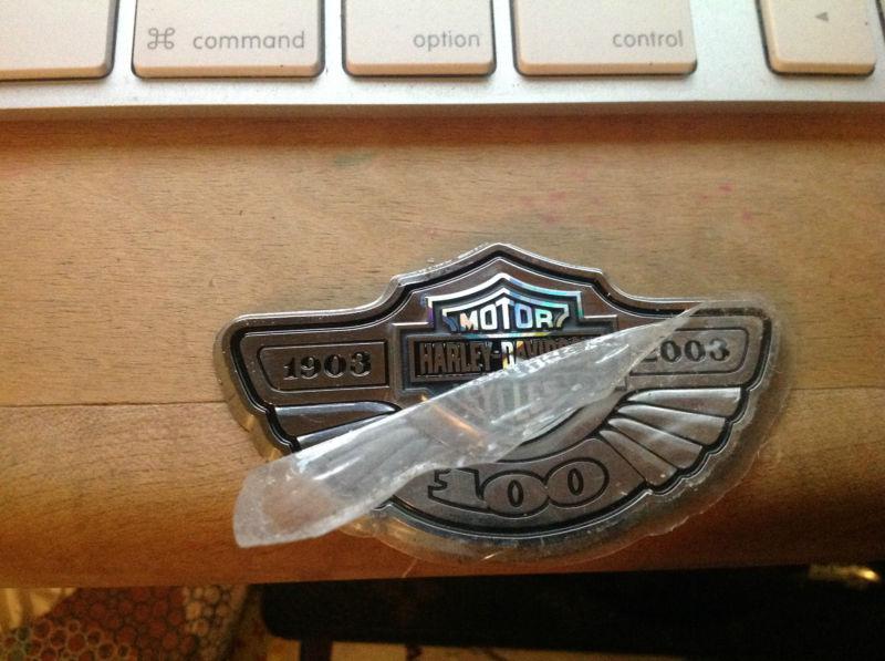 100th anniversay harley davidson emblem 100 years hologram 