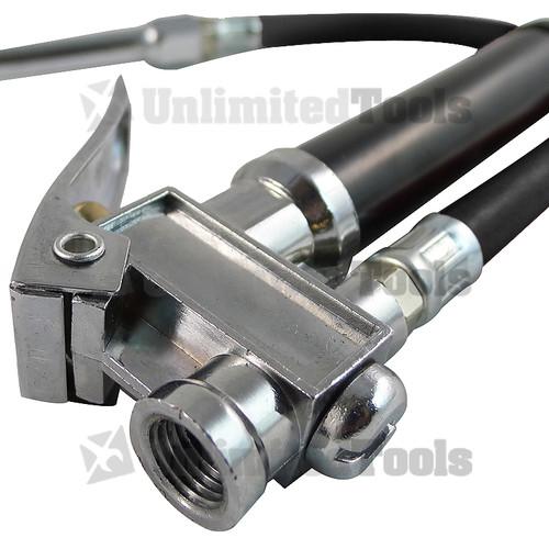 DUAL CHUCK TIRE INFLATOR AIR PRESSURE GAUGE 120PSI AUTOMOTIVE 12