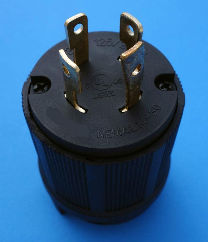 Nema l14-30 l14-30p twist plug 30a 125/250v 6 oz weight not economic 4 oz one!! 