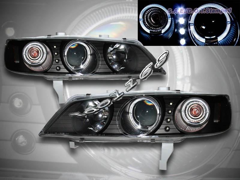 Sell 19941997 Honda Accord Projector Headlights JDM Black LED Dual