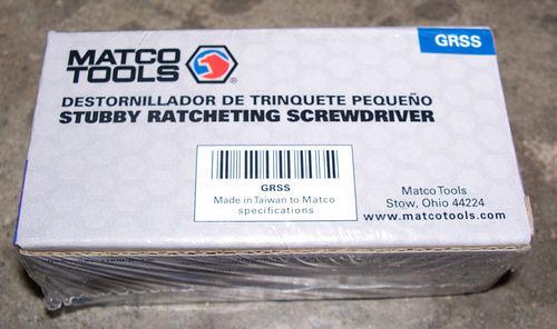 NEW MATCO TOOL STUBBY RATCHETING SCREWDRIVER GRSS , US $34.00, image 2