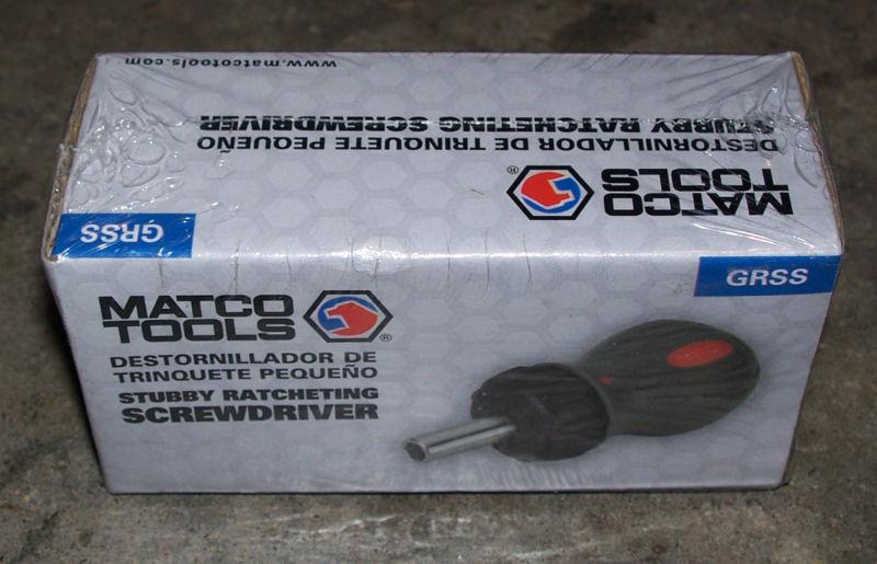 NEW MATCO TOOL STUBBY RATCHETING SCREWDRIVER GRSS , US $34.00, image 3