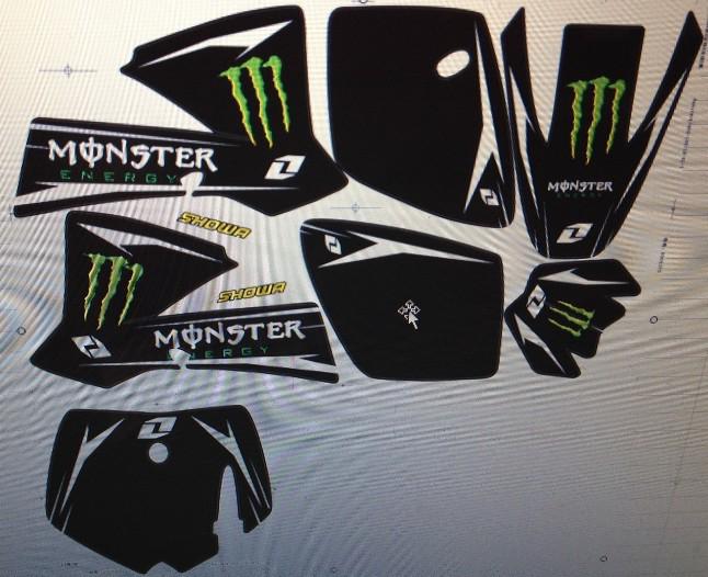 New dirt pit bike 3m graphics ktm50 ktm 50 decal sticker 2