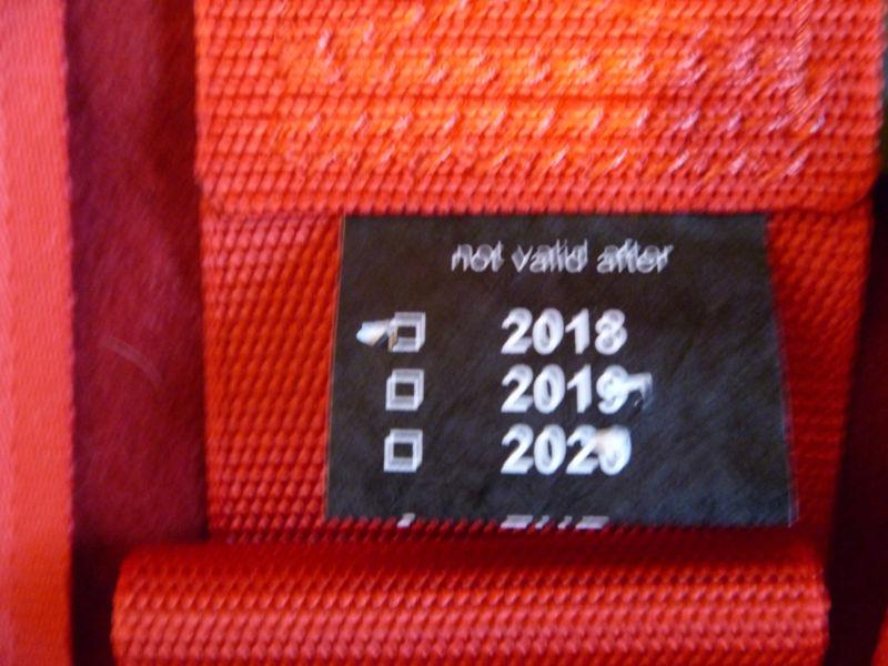 NEW SCHROTH RACING PROFI HANS 6PT CAMLOCK HARNESS RED, US $200.00, image 3