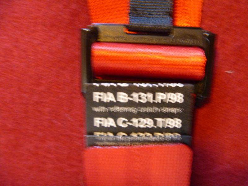 NEW SCHROTH RACING PROFI HANS 6PT CAMLOCK HARNESS RED, US $200.00, image 4