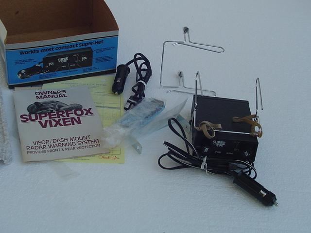 SUPERFOX VIXEN RADAR DETECTOR warning Super Fox cig lighter box mount instructio, US $25.00, image 5