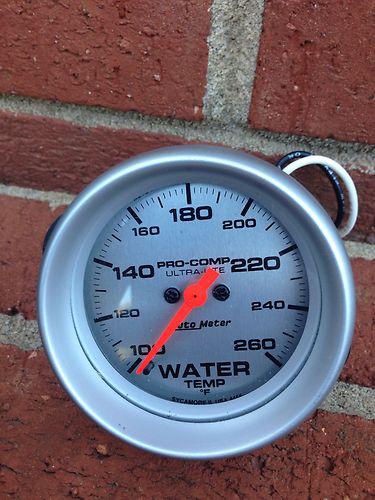 Sell Auto Meter Water Temp Gauge Wiring & Sender 2 5/8". 4455. in
