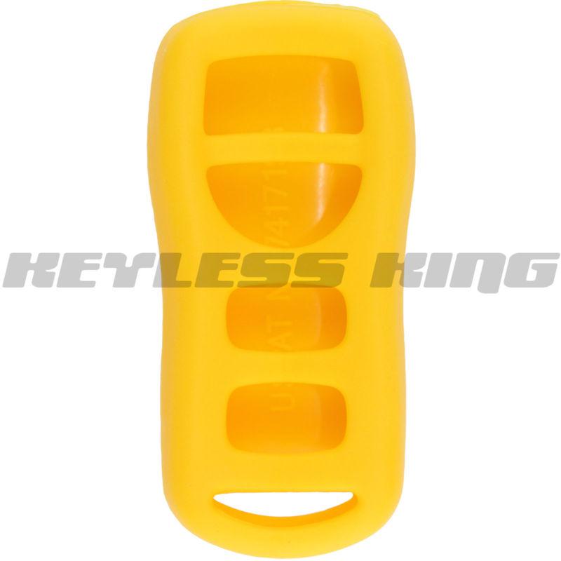 New yellow keyless remote smart key fob clicker case skin jacket cover protector