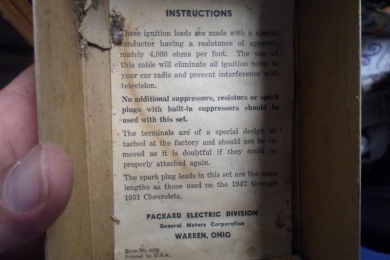RARE Vintage 1950s Packard Ignition Cable Set 456-G, US $19.99, image 6