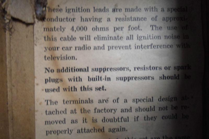 RARE Vintage 1950s Packard Ignition Cable Set 456-G, US $19.99, image 8