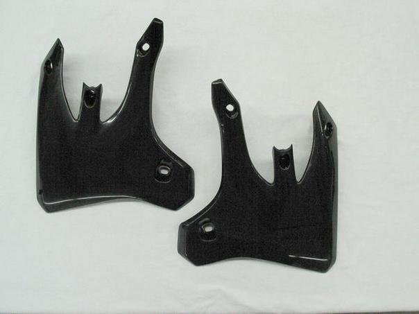 Ufo plastics radiator cover black for yamaha wr yz 250f 450f