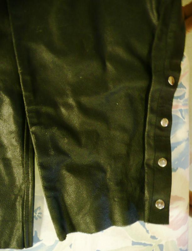 ATL distressed black leather chaps size 6XL, US $29.99, image 6