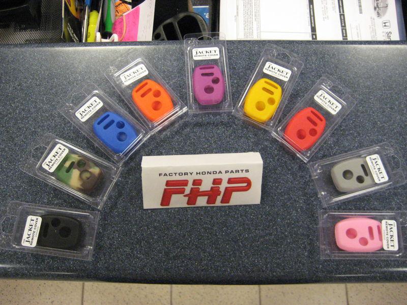 Sell Honda 2 Button Rubber Key Cover Protectors New *Red Rubber Cover