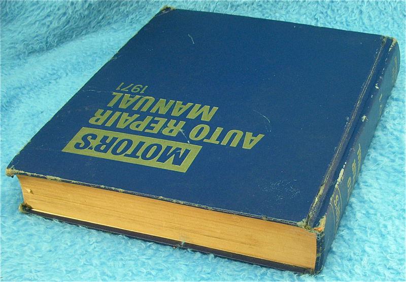Sell MOTOR'S AUTO REPAIR MANUAL 1965 1971 34th EDITION in Mukwonago
