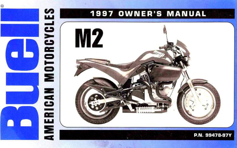 1997 buell m2 cyclone motorcycle owners manual -buell m2 cyclone-buell