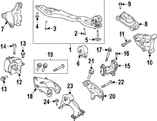 Volkswagen 7b0199279a genuine oem factory original front mount