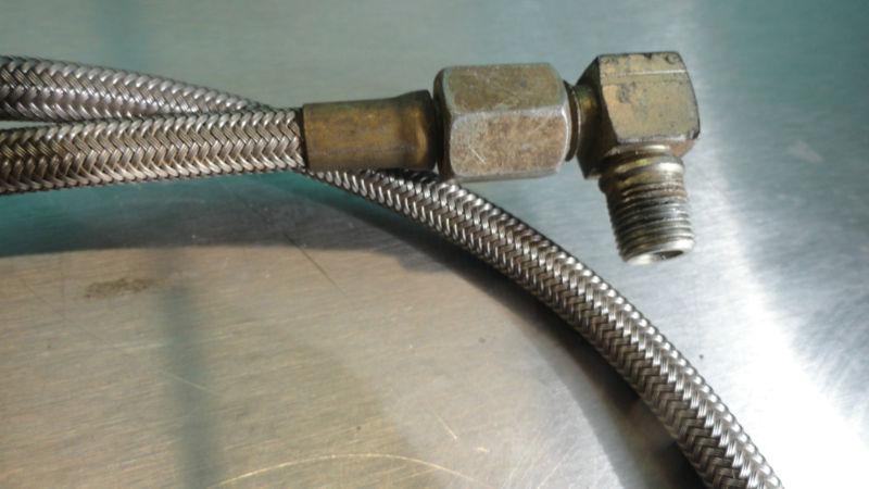(4) NASCAR -4 Racing Brake Line Stainless Steel Braided 12
