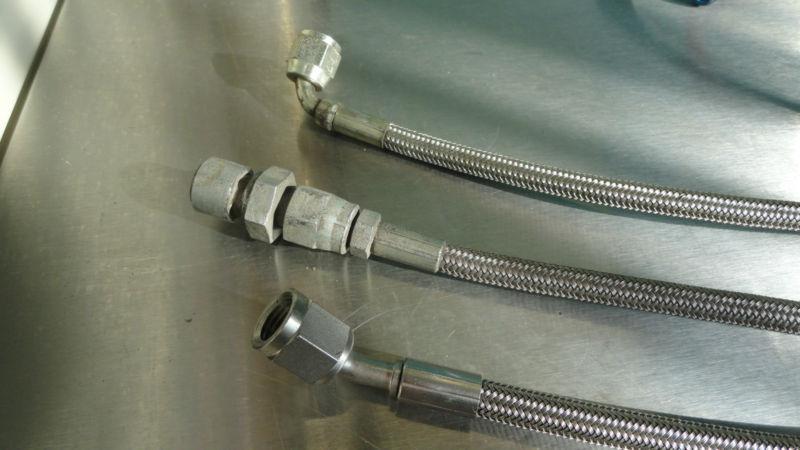 (4) NASCAR -4 Racing Brake Line Stainless Steel Braided 12