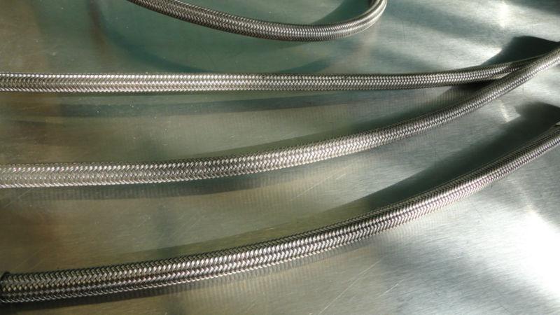 (4) NASCAR -4 Racing Brake Line Stainless Steel Braided 12