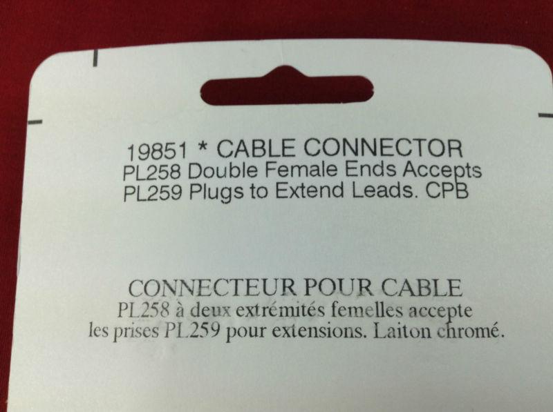 CABLE CONNECTOR PL258 DOUBLE FEMALE ENDS BOAT MARINE FREE SHIPPING 19851, US $11.95, image 7