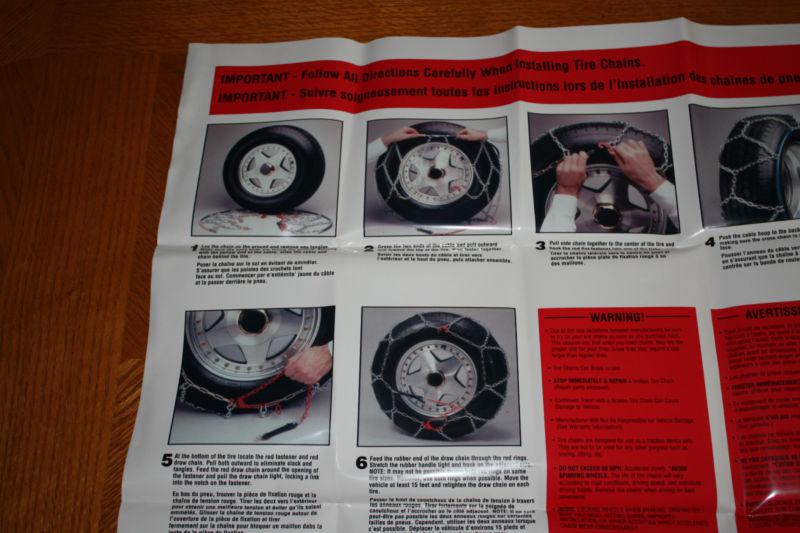 Sell Les Schwab Alpine Premier Tire Chains Part 1540 NEW in Illinois