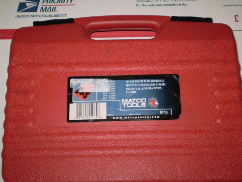 Sell MATCO Tools OF10, oil filter socket set 10 piece with case in Eau