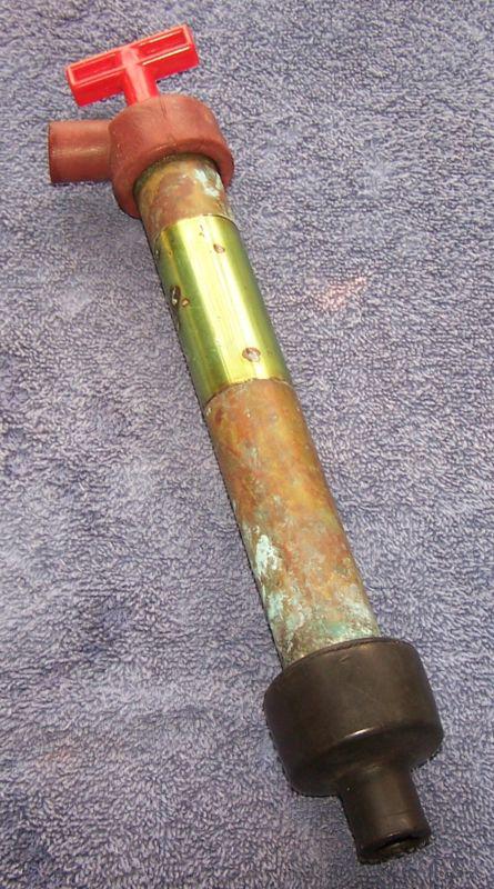 Brass oil change pump