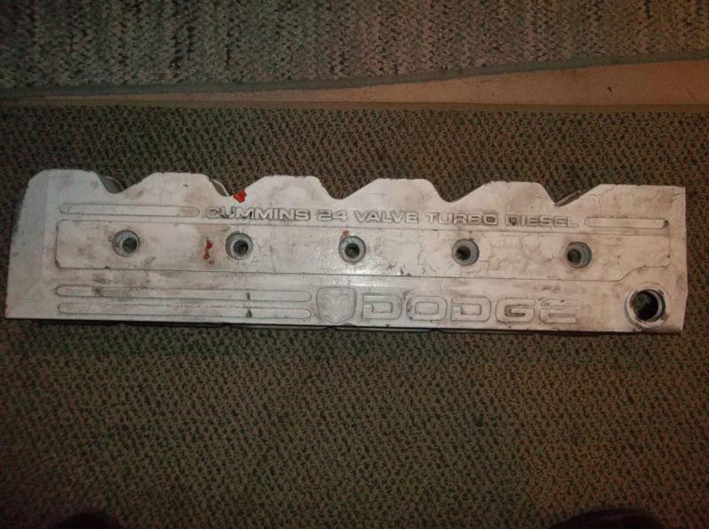 Dodge cummins 24 valve turbo diesel valve cover just needs sandblast and painted