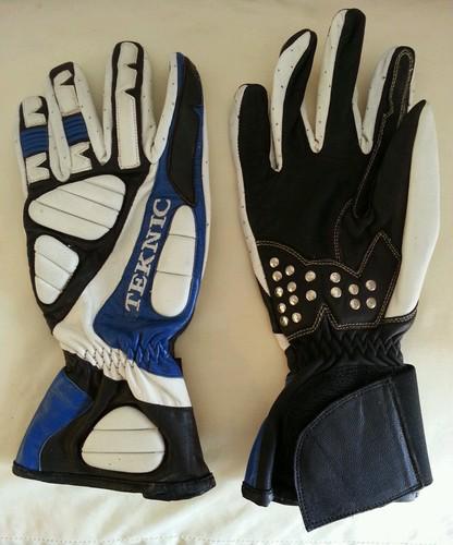 Teknic motorcycle racing gloves medium race sport bike 