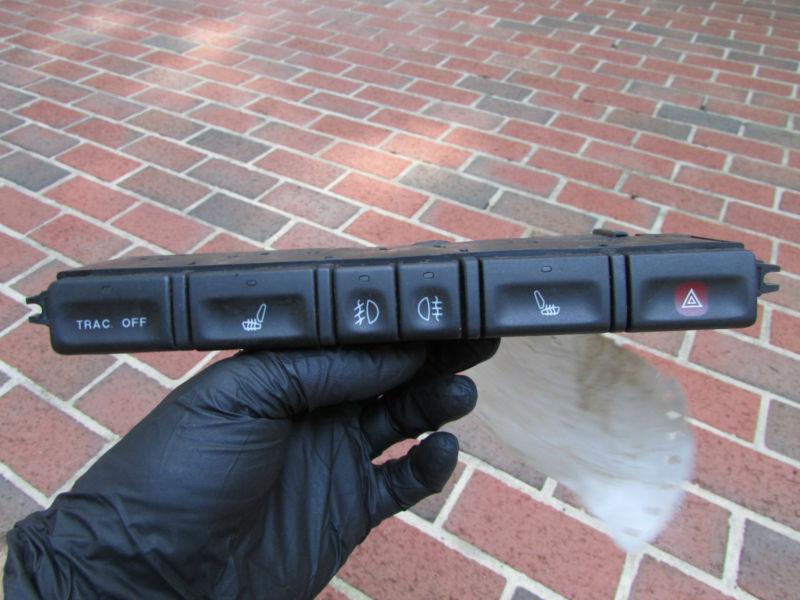 #3769c jaguar xj8 xjr 98 99  oem heated seat hazard  unit switch
