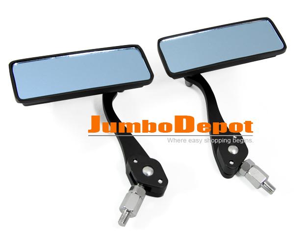Oblong classic motorcycle rearview mirrors for universal fits 10 mm new x 2p hot