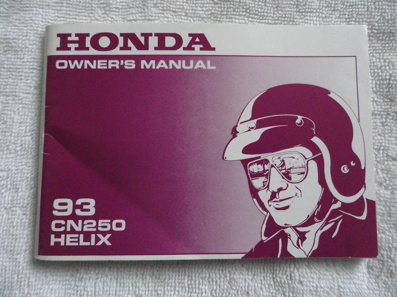 1993 honda cn250   owners manual cn 250 helix