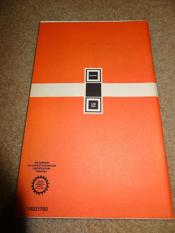 NOS 1981 81 gmc g van vandura rally wagon original GM owners drivers manual, US $9.95, image 2