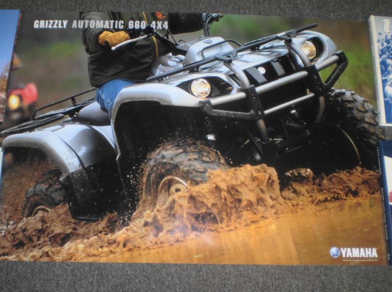 2002 yamaha grizzly 660 automatic atv poster-24" x 36" 