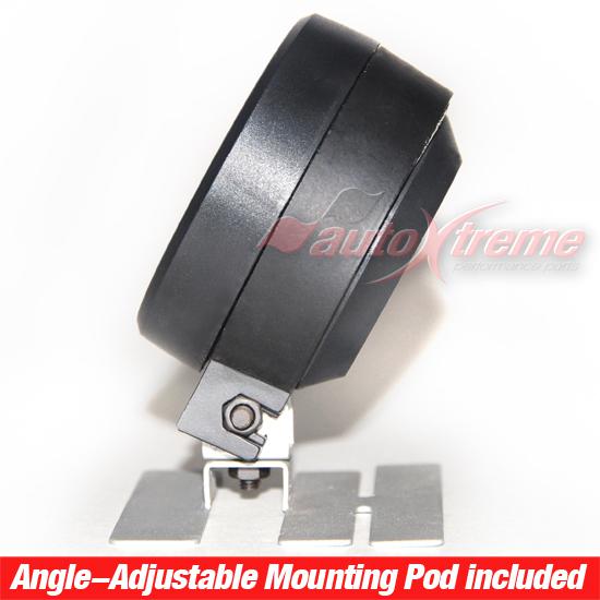 VACUUM RATIO Universal 12V WHITE Light 60mm RED Pointer SLIM Design GAUGE METER, US $12.99, image 4