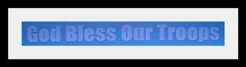 God bless our troops 3m vinyl decal sticker graphic 