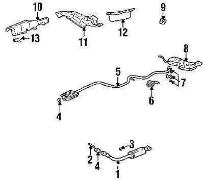 Pontiac 10160364 genuine oem factory original converter & pipe stud
