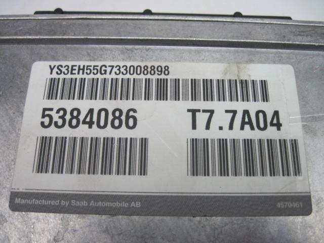 ECU ECM COMPUTER SAAB 9-5 2003 V6 09378729 538295, US $59.99, image 2